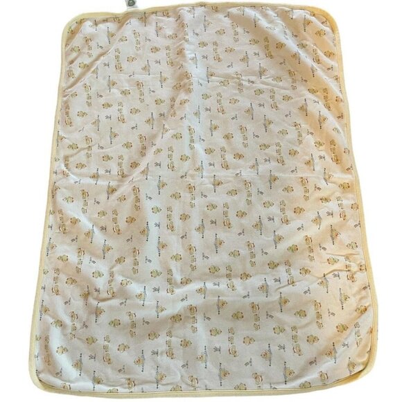 Little Me Tag-a-Long Blanket Yellow Ducks Baby Blanket Lovey Thin Knit 22x28 in - Picture 1 of 6